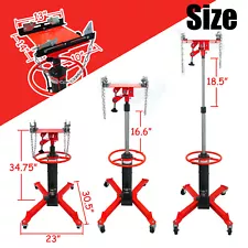 1660 lbs Transmission Jack 2 Stage Hydraulic w/ 360° for car Lift 0.75 Ton auto1