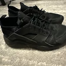 Size 10.5- Nike Air Huarache Triple Black NO Insoles****