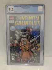 INFINITY GAUNTLET #1 CGC 9.4 NM W/P KEY AVENGERS THANOS SILVER SURFER 1991