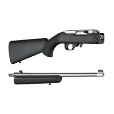 HOGUE RUGER 10-22 TAKEDOWN STANDARD BARREL STOCK, Soft Rubber, 21040, Black