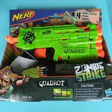 Hasbro Nerf Zombie Strike Quadrot Guns Blasters 4x Elite NEW