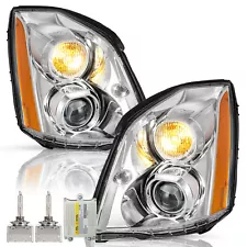 [W/Bulbs] Pair Headlamp HID/Xenon Projector For 2006-2011 Cadillac DTS Headlight