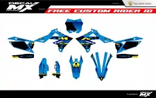 Fits Suzuki RMZ 250 2019 to 2024 RMZ450 2018 to 2024 graphic kit decals stickers