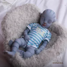 COSDOLL 18.5" Avatar Reborn Baby Full Body Platinum Silicone Baby Girl Dolls USA