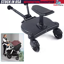 Universal Stroller Board with Removable Seat-2-in-1 Sit & Stand Baby Stroller