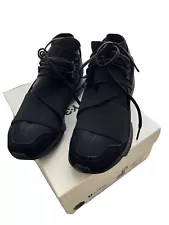 NIB QASA HIGH YOSHI YAMAMOTO TRIPPLE BLACK SNEAKERS SIZE 7.5