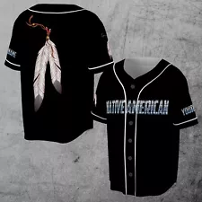 Leather Prayer Native American Symbol Indigenous 3D Baseball Jersey Size S-5XL