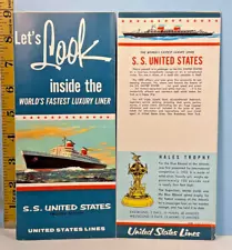 1966 S.S. United States Look Inside World's Fastest Luxury Liner Deck Map