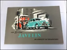 1949 1950 Jowett Javelin Original Vintage Car Sales Brochure Catalog