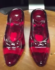 Ruby Red Glass novelty Slippers