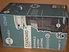 New InSinkErator Badger 5 1/2HP Garbage Disposal. With Power cord. Free Shipping