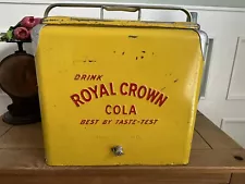 Vintage ROYAL CROWN RC COLA Soda POP Cooler Model A1 Tall Embossed Letters Orig