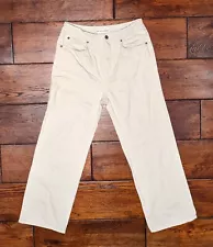 APIECE APART HIGHWAY 1 BOOTCUT JEAN - Super Bleach White Cream Size 6