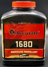 Accurate 1680 & Winchester 244 Powder Jars 16 Oz. Each