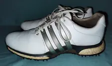 Adidas Men's Tour 360 XT Boost Golf Shoes BB7921 White Silver Size Mens 13 USED