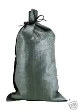 100 Pack- 14"x26" Empty Poly Sandbags For Sale- Poly Bags Sandbag Empty Military