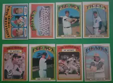 1972 Topps Baseball Partial Set 520/766 68% Complete VGEX-EXMT No Duplicates