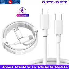 USB Type C to USB C 3.1 3A Charging Data Cable For Samsung MacbookPro iPhone 15