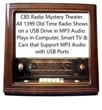 CBS Radio Mystery Theater All 1399 shows on USB + Bonus Suspense & Whistler OTR