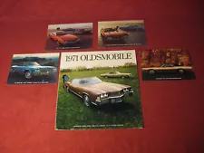 1971 Olds Oldsmobile Toronado 88 98 Cutlass Sales Brochure Booklet Catalog