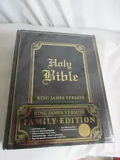 KJV Family Bible Illustrated Family Edition Brown New