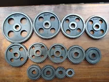 13 Logan Metal Lathe cast iron gears in immaculate condition 16 DP