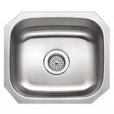 PROFLO PFUC303 15-1/2" Single Basin Undermount Stainless Steel Kitchen Sink -