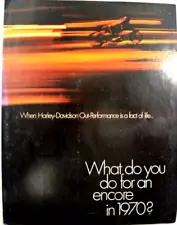 Origina1970 Harley-Davidson What Do You Do for an Encore? Factory Sales Brochure