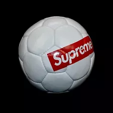 NWT Supreme x Umbro Red Box Logo White Soccer Ball Size 5 DS SS22 AUTHENTIC