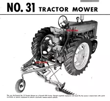 IH McCormick Farmall No. 31 Sickle Bar Mower Owner's Manual Drawbar Crazy Wheel