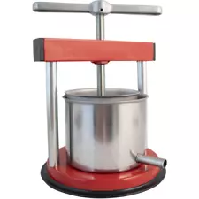 Mini Press | 12 cm x 12 cm Enameled & Stainless Steel "Tommy" Model Fruit Wine