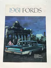 1961 Ford Fairlane Car / Auto Color Sales Brochure