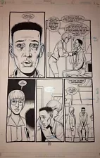 Preacher Original Comic Book Art 56 pg 6 Agent Hoover by Steve Dillon DC Vertigo