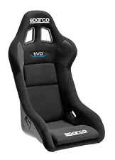 Sparco EVO QRT Black Cloth Racing Seat Medium 34" Waist FIA Approved