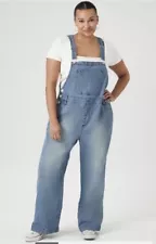 Forever 21 Baggy Denim Overalls Juniors Plus Size 0X - NWT