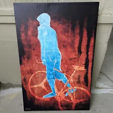 Maxwell Dickson Solo Biker Painting Print 36 X 24 Inches