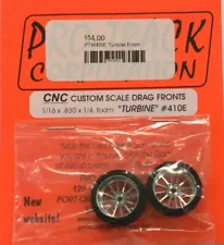 Pro-Track Slot Car Drag Front Tires #410E Turbine