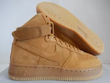 NIKE AIR FORCE 1 HIGH LV8 (GS) WHEAT-GUM BROWN SZ 4Y-WOMENS SZ 5.5 [807617-701]