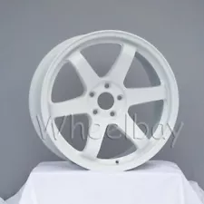 ON SALE 4 ROTA WHEEL GRID 18X9.5 5X108 38 73 WHITE FORD FOCUS FIESTA