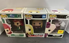 Lot 3 Funko Pop Vinyl Figures #27 Ariel, #266 Phoebe Buffay, #227 Effie Trinket