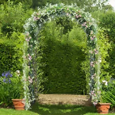 7.9FT Metal Garden Arch For Wedding Bridal Party Decoration Prom Flower Stand