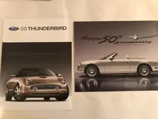 RARE 2005 Ford Thunderbird 50th Anniversary Sales Brochure & SCARCE 2 sided Hero