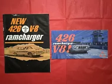 LOT 2---1963 & 1964 DODGE "RAMCHARGER" Car Dealer Sales Brochures