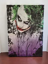 The Joker Canvas Art The Joker Wall Art /Painting. The Joker Pop Art Canvas