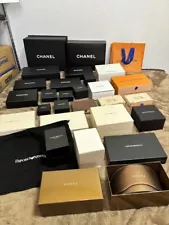 CHANEL empty box and other various empty boxes 46 item bulk sale