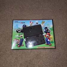 TOP IPS Nintendo New 3DS Original Super Mario Black Edition 4GB - Boxed