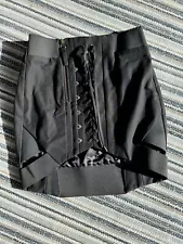 Anthony Vaccarello Black Women’s Skirt Size 37; Sample Sale; RARE