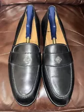 Polo Ralph Lauren Monogram Loafer Shoes Made Italy 13 D