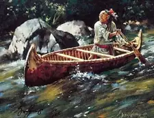 Robert Griffing - Rapids Ahead - S/N Canvas Giclee - Signed - MINT