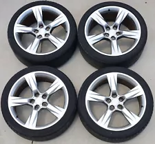 2014-2015 Camaro SS 20" Factory 5-Spoke Silver Wheels Staggered Rims & Tires GM